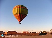 hot-air balloon flight over the Marrakech plain, things to do in Marrakech with hammam, patio and rooftop terrace